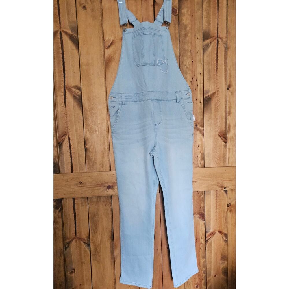 Disney Our Universe Womens Mickey Mouse 28 Denim Overalls NWT
